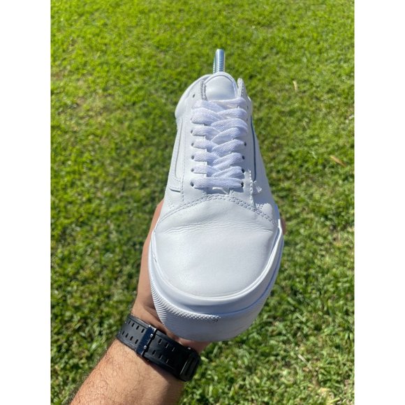 VANS Classic Stacked Platform Sneakers White Slip On Shoes Mens 7.5 Womens 9 - Picture 8 of 12